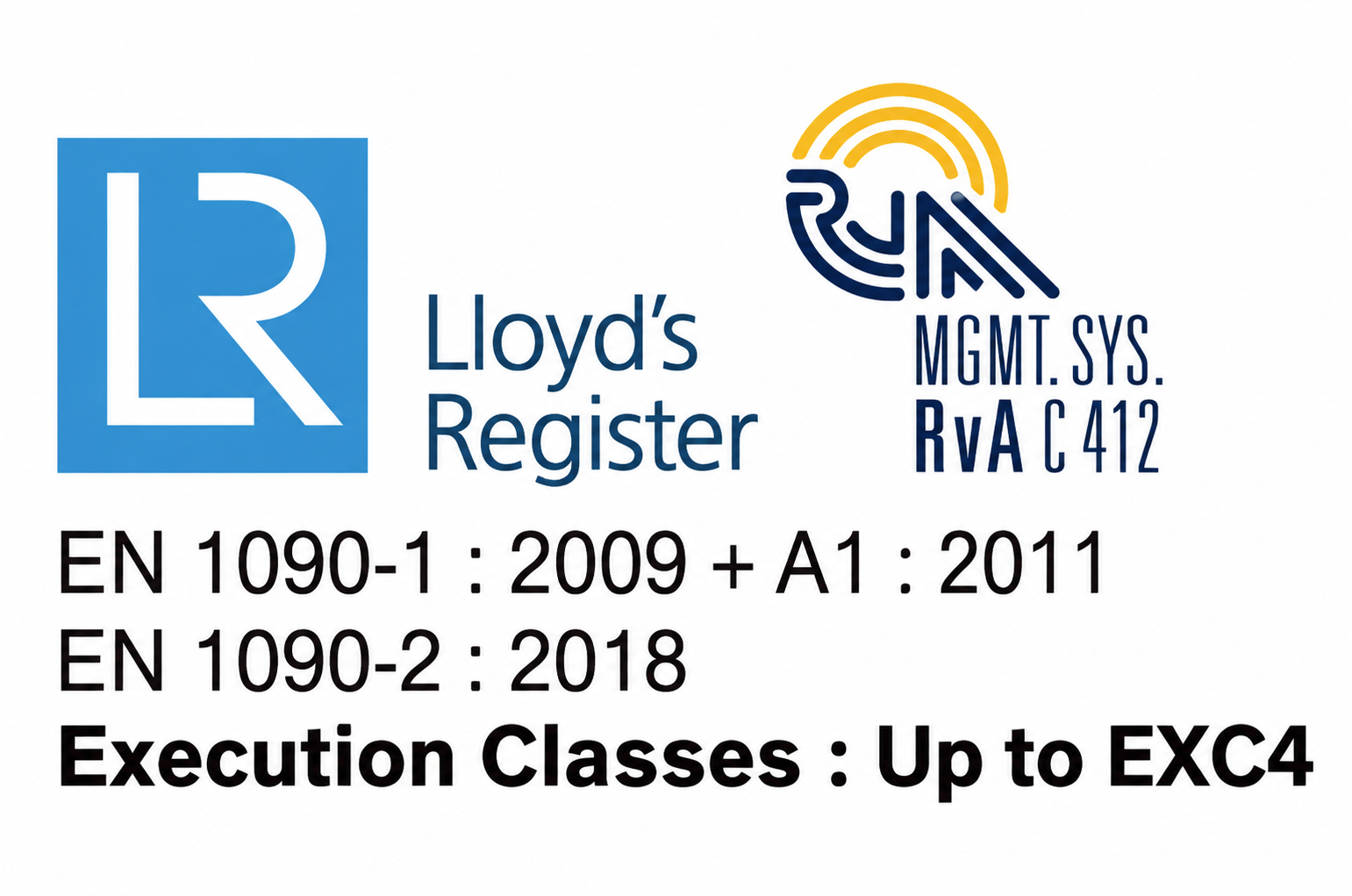 Lloyd’s Register EN 1090 certification mark