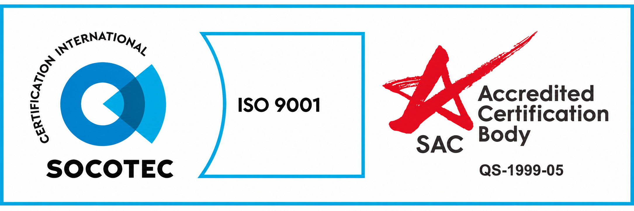 Socotec ISO 9001 certification mark